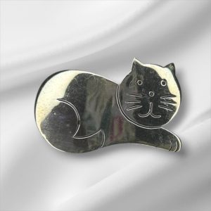 Sterling Silver 2" Cat Pin, Great For The Cat Lover