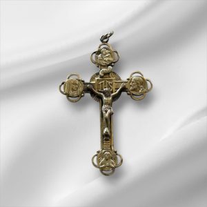 Gorgeous Afco Sterling Crucifix Pendant 2.5"