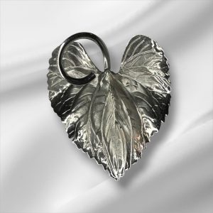 Sterling Silver Leaf Design Brooch/Pin 1.5"