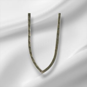 Stunning Sterling Silver Serpentine "V" Shaped Necklace 18"