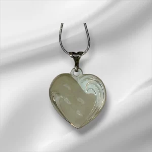 Sterling Silver Necklace w/Foot Print Charm 24"