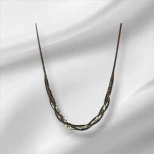 Beautiful 2 Strand Sterling Silver Necklace 18"