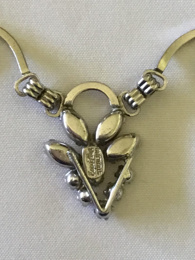 Sterling Silver Espo Flex Necklace w/CZ Stone Pendant 14" - Image 6