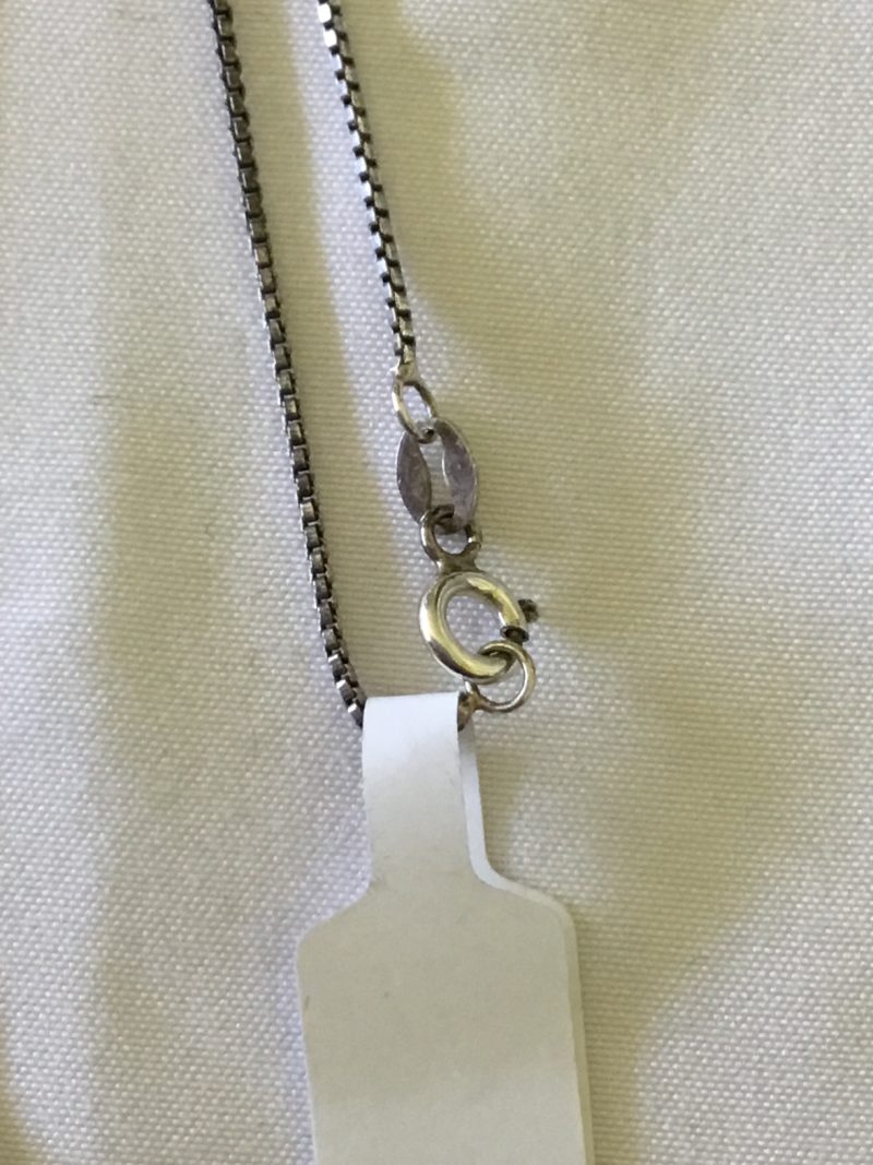 Sterling Silver Necklace w/Elephant Pendant 18" - Image 6