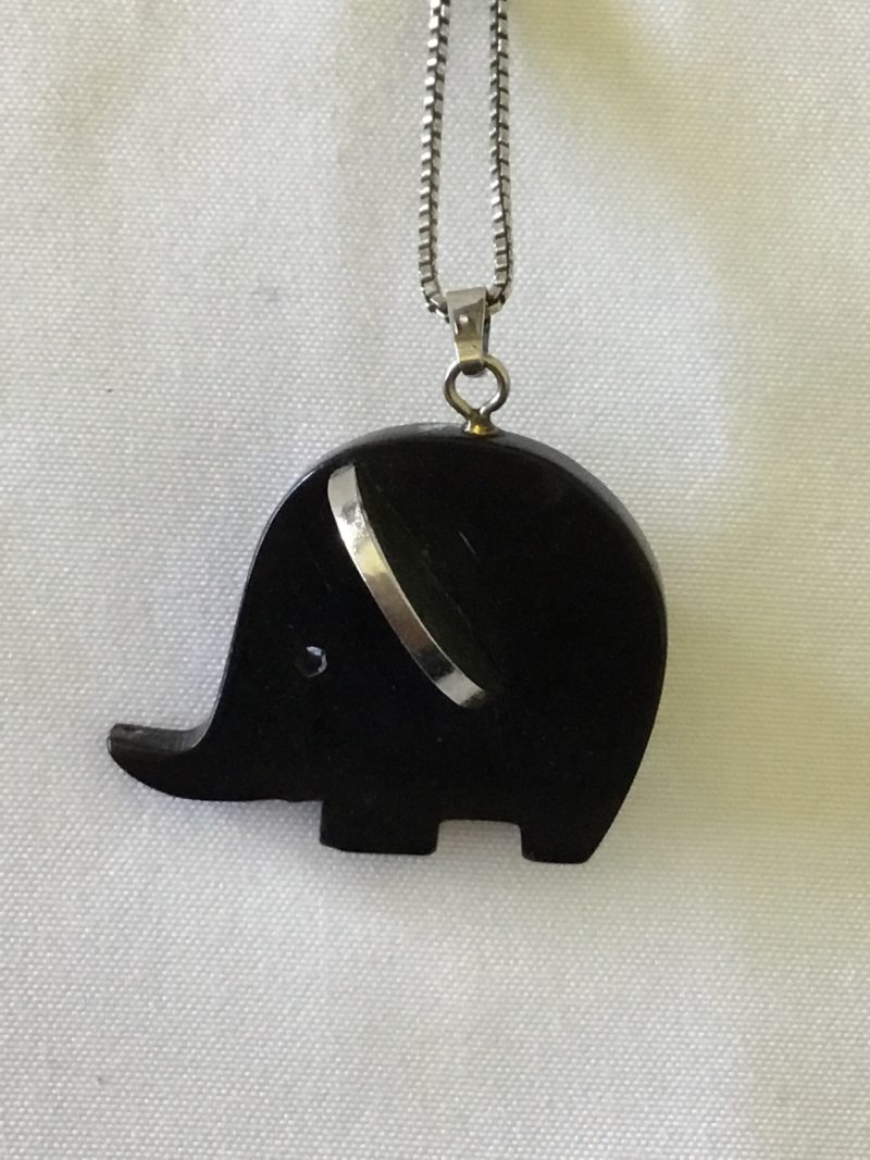 Sterling Silver Necklace w/Elephant Pendant 18" - Image 5