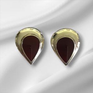 Vintage Sterling Silver Clip On Earrings