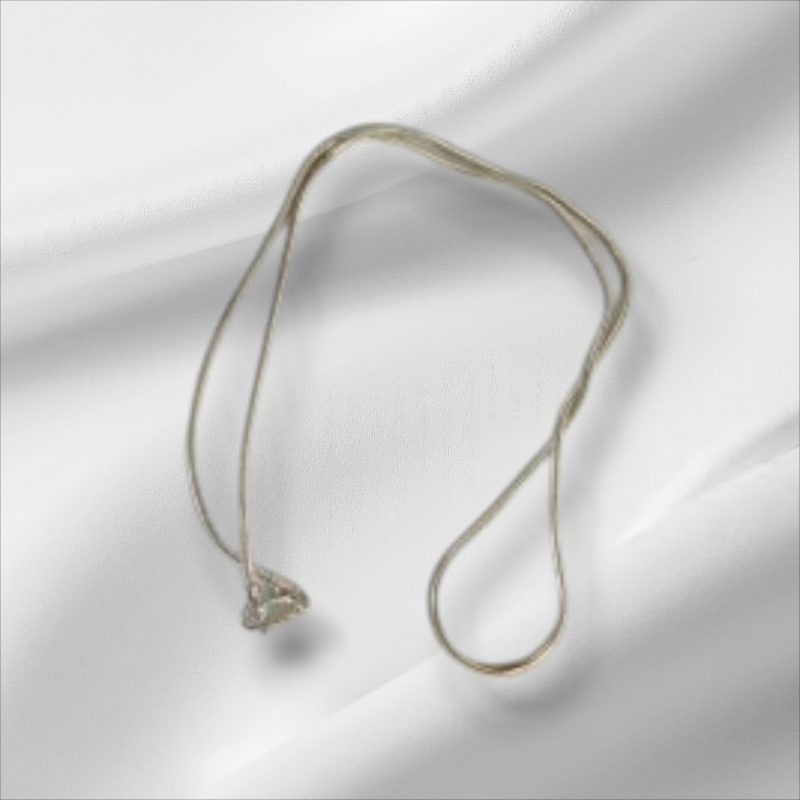 Sterling Silver Rope Style Necklace 18"