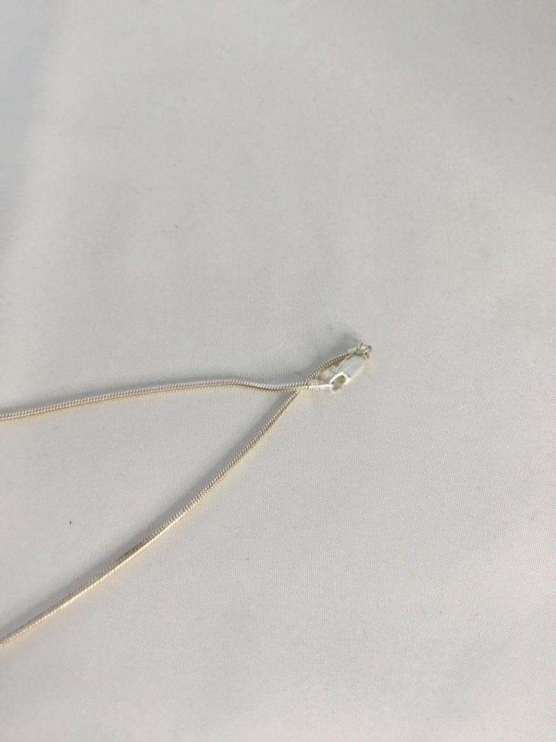 Sterling Silver Rope Style Necklace 18" - Image 2