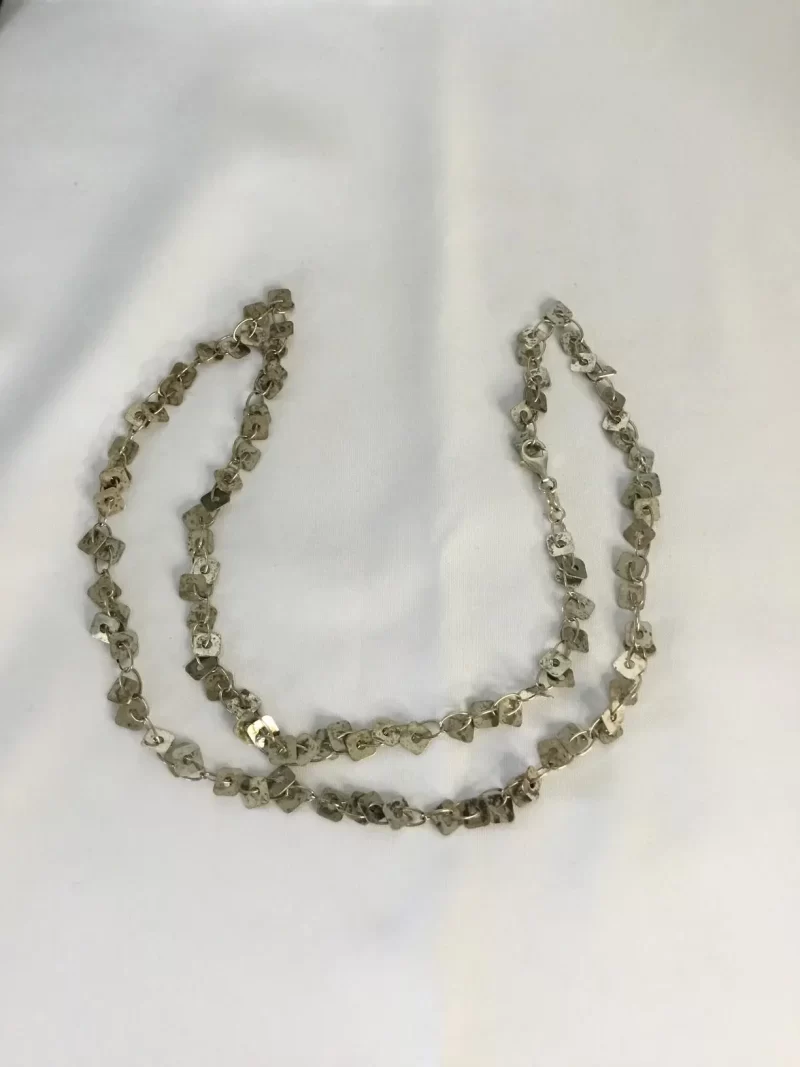 Unique Sterling Silver Necklace 24" - Image 2