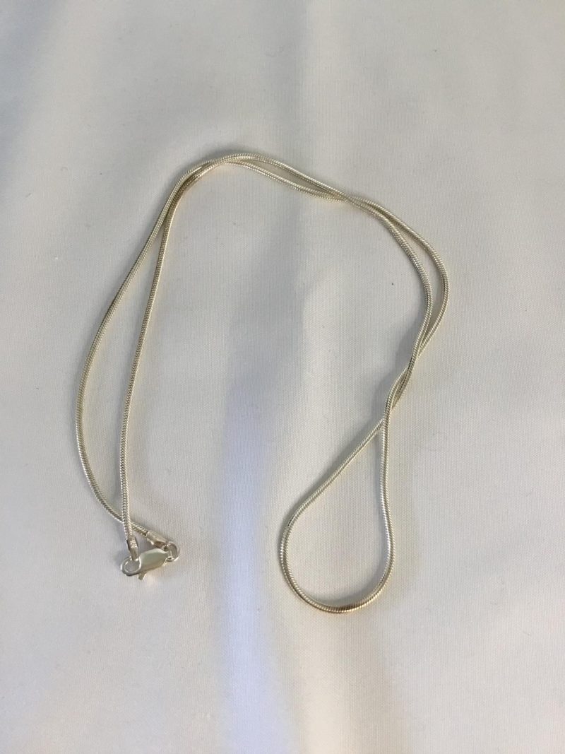 Sterling Silver Rope Style Necklace 18" - Image 3