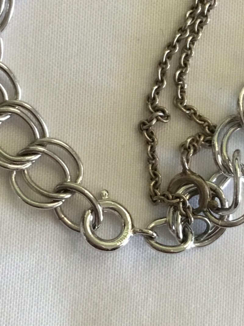 Sterling Silver Link Bracelet 6" - Image 2