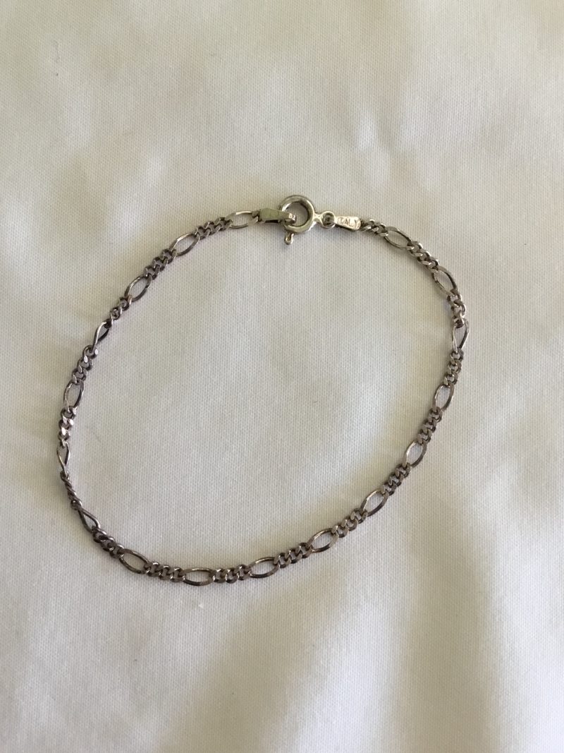 Sterling Silver Link Bracelet 6" - Image 2
