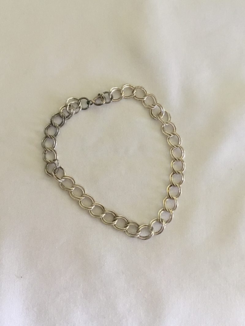 Sterling Silver Chain/Link Bracelet 6" - Image 4