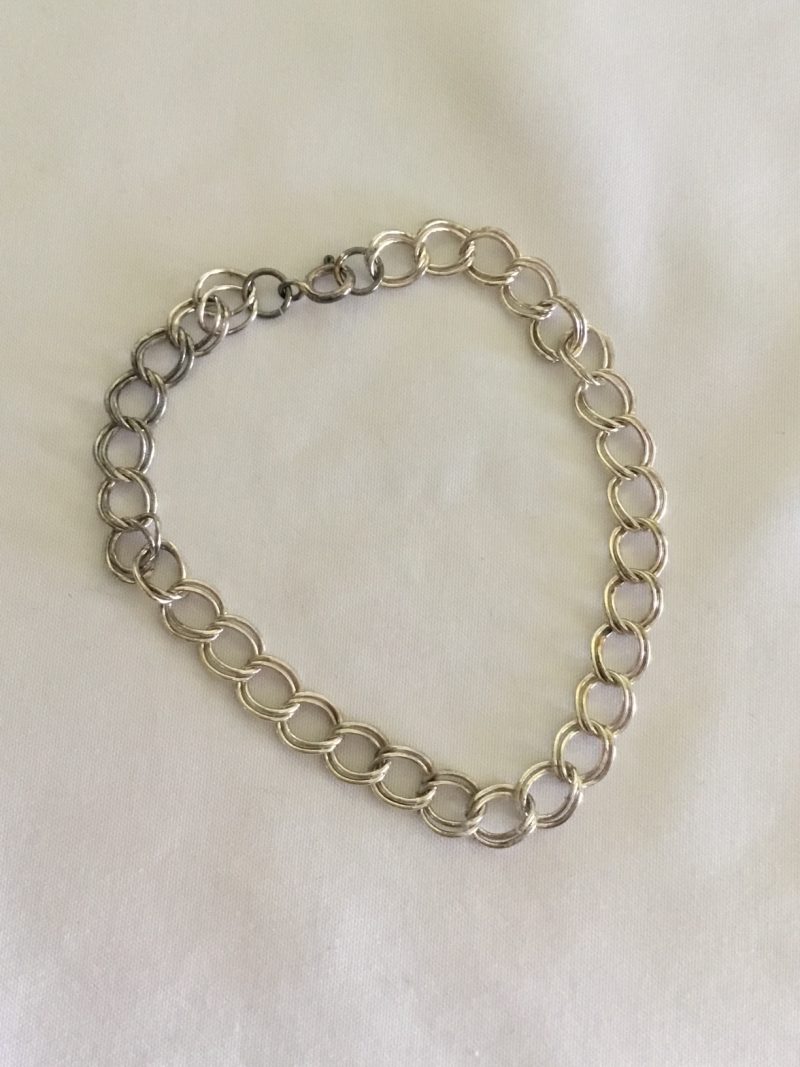 Sterling Silver Chain/Link Bracelet 6" - Image 3