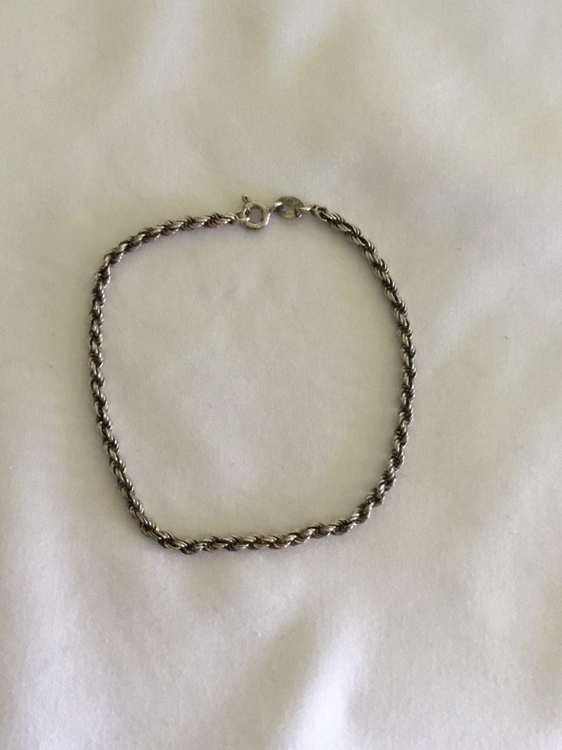 Sterling Silver Rope Bracelet 6" - Image 4