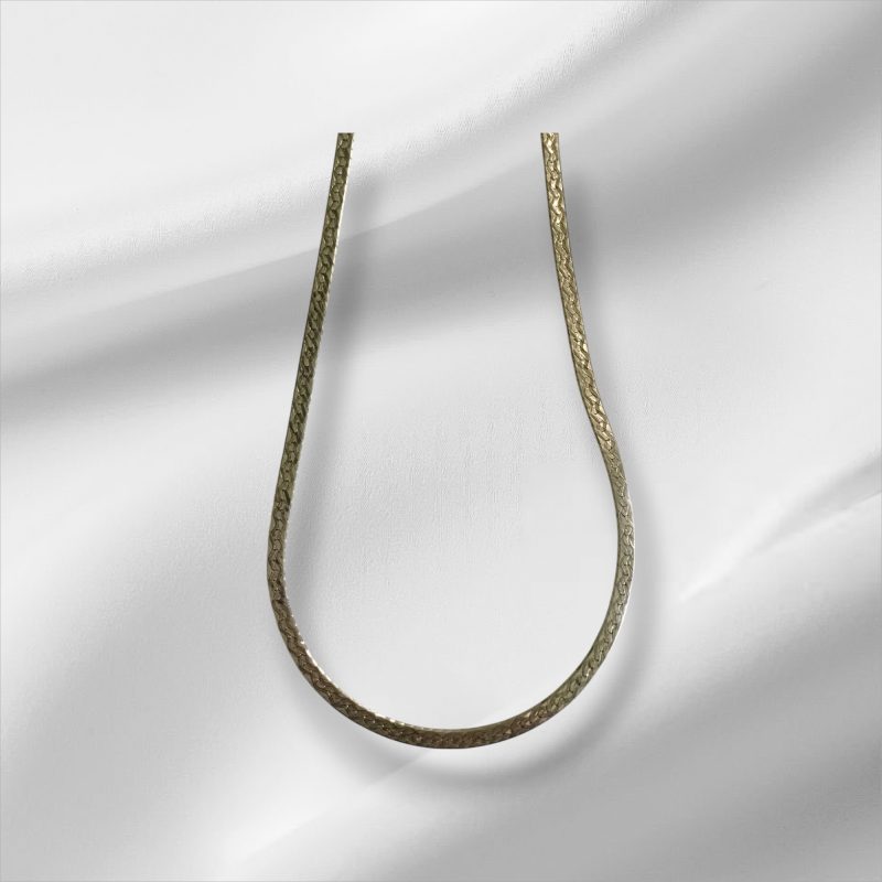 Gorgeous Milor Sterling Silver Herringbone Necklace 24"