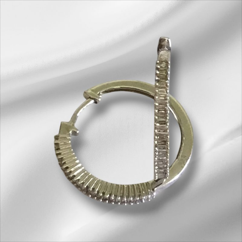 Stunning Sterling Silver Affinity Small Hoop Earrings