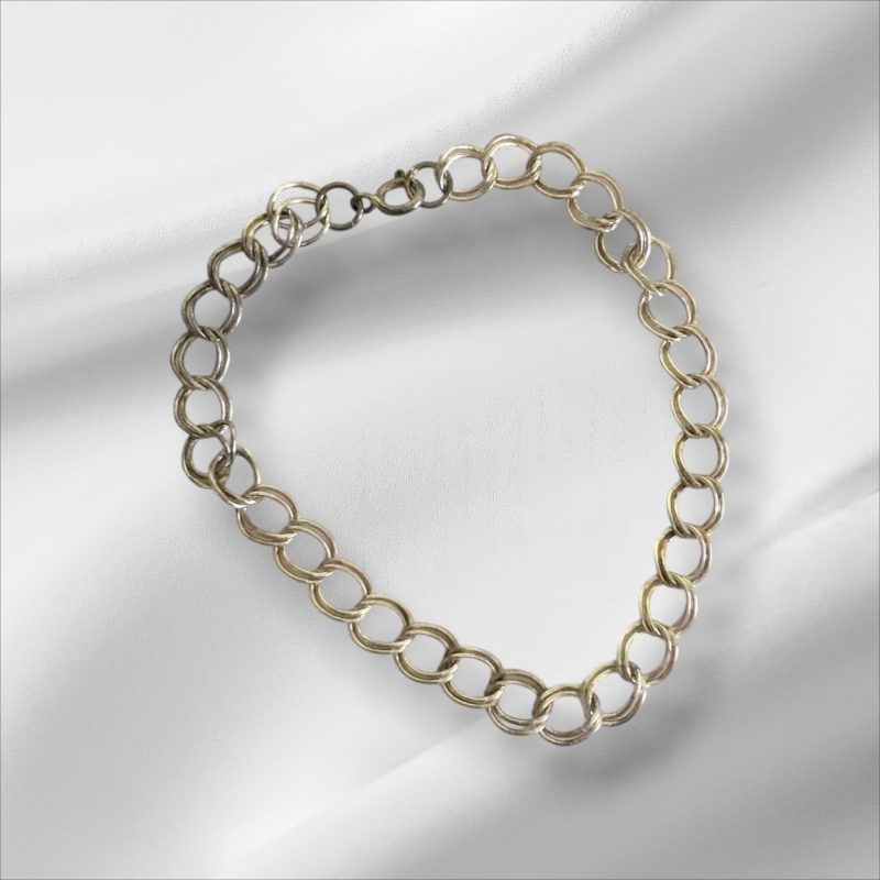 Sterling Silver Chain/Link Bracelet 6"