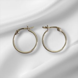 Sterling Silver 1/2" Hoop Earrings