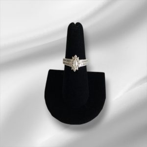 Sterling Silver CZ Ring, Size 7