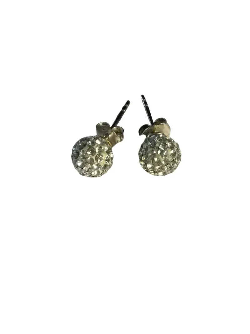 Gorgeous Sterling Silver & CZ Stud Earrings - Image 3
