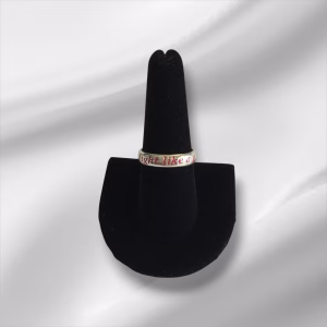 Sterling Silver "I Fight Like A Girl" Ring, Size 9