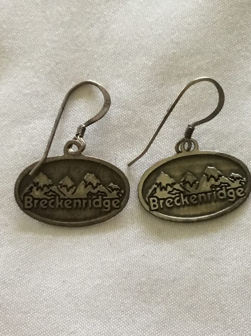 Sterling Silver Dangly Breckenridge Pierced Earrings 1" - Image 4