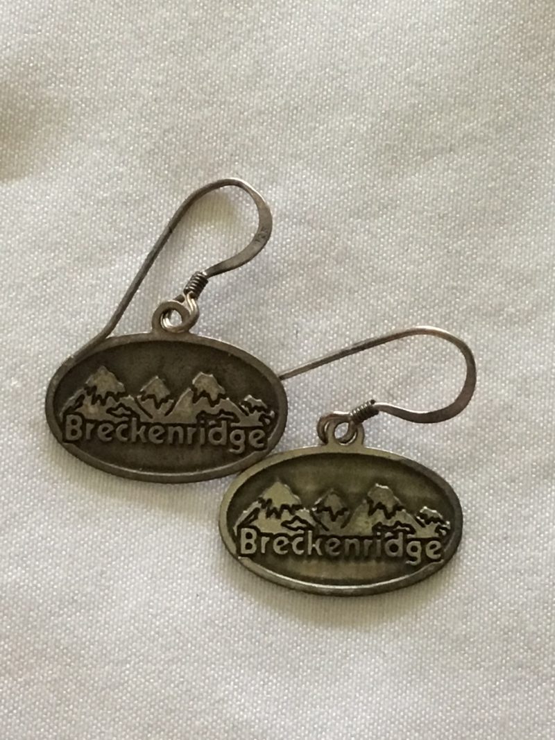 Sterling Silver Dangly Breckenridge Pierced Earrings 1" - Image 3
