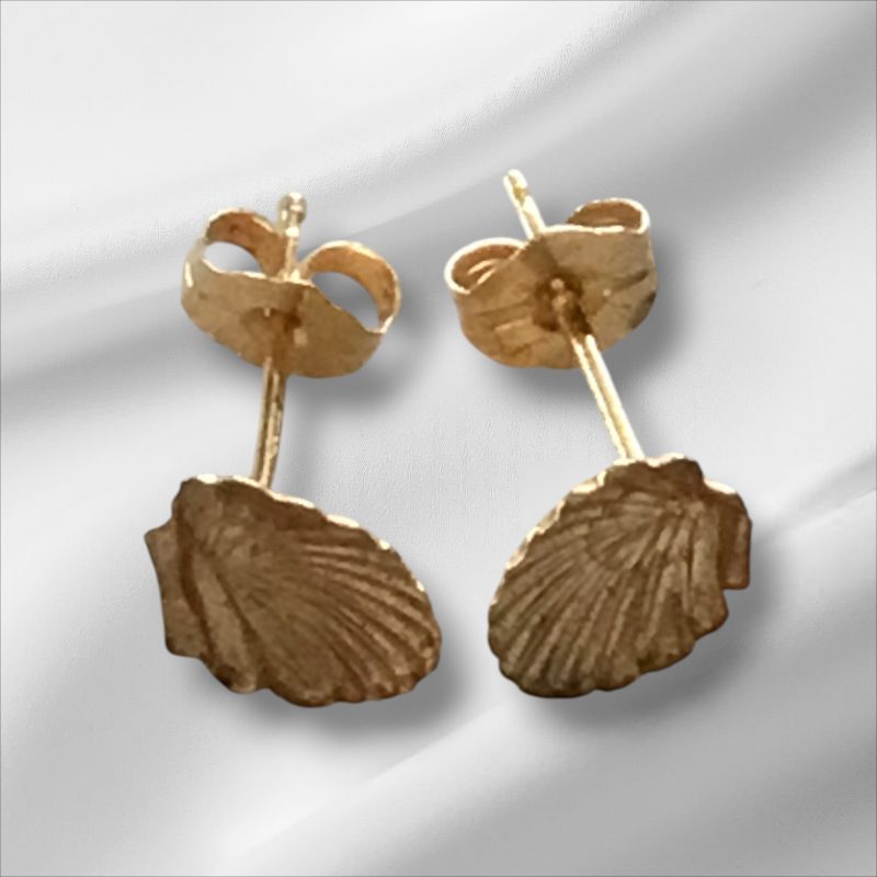 14K Gold Stud Earrings