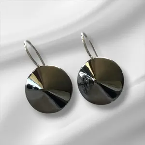 Sterling Silver Pointed Drop Pierced Earrings