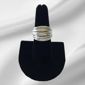 Sterling Silver Multi-Band Ring Size 7