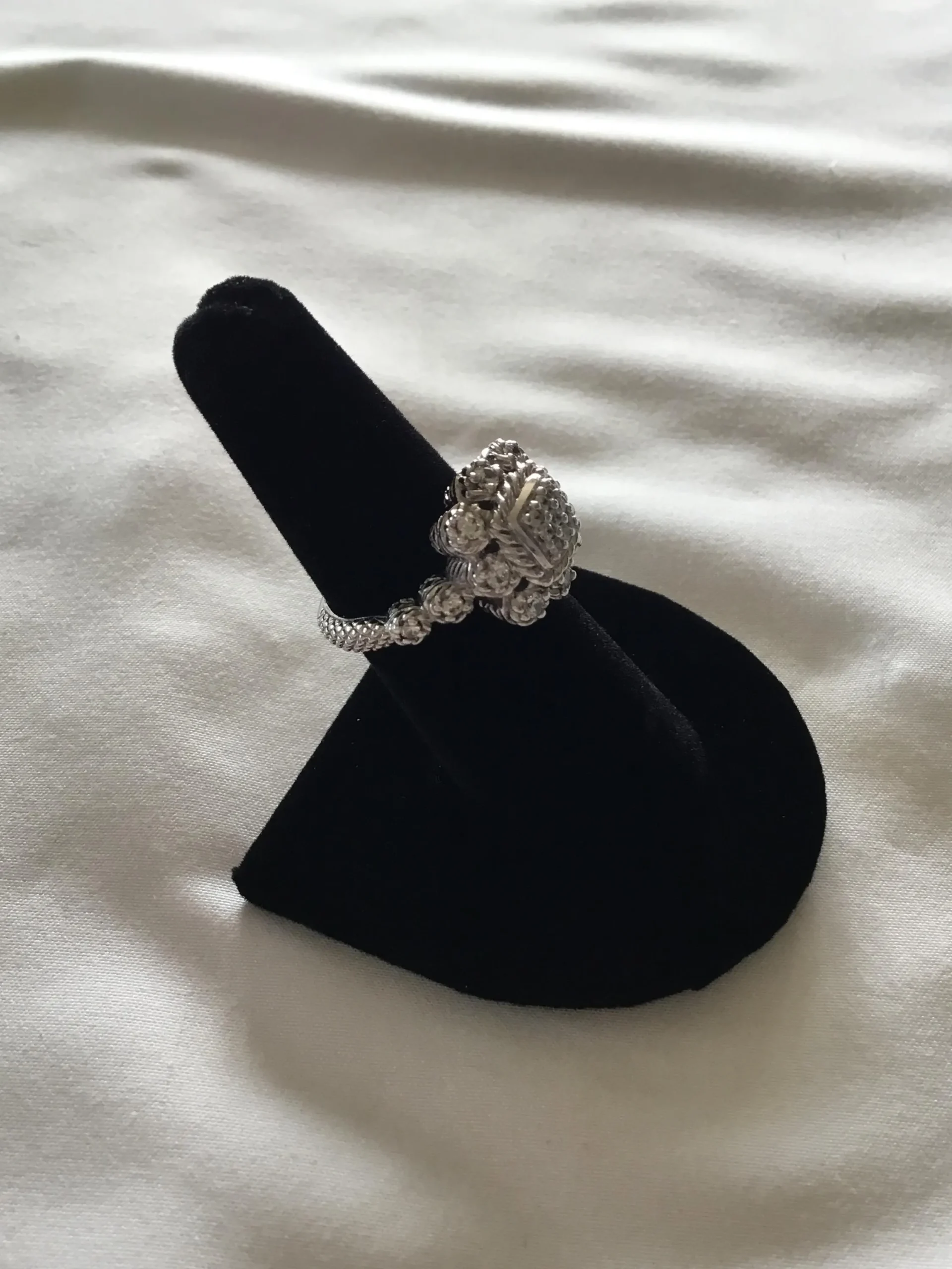 Judith Ripka Sterling Silver Ring, Size 7 - Image 4