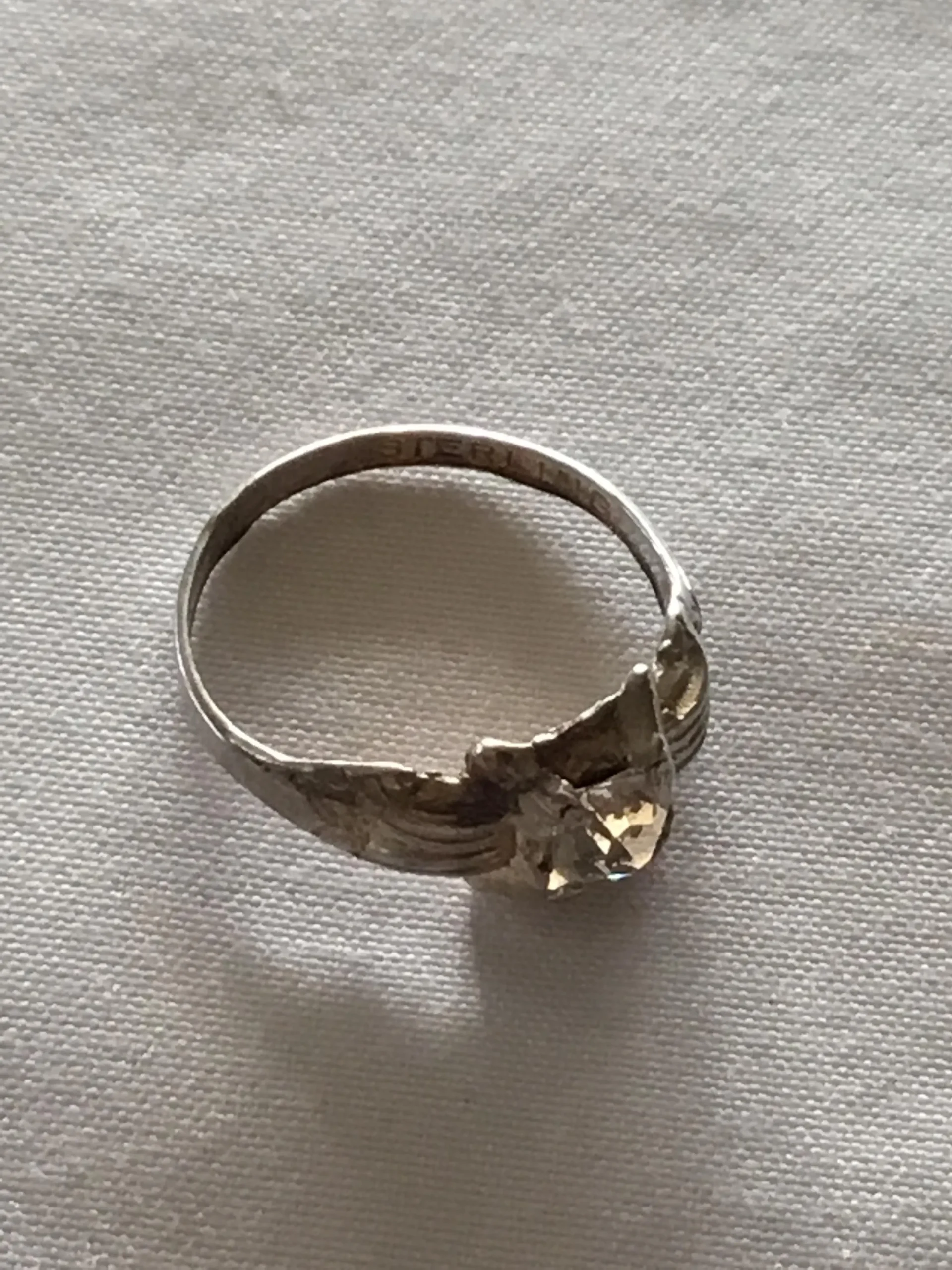 Dainty Sterling Silver Ring, Size 5 - Image 3