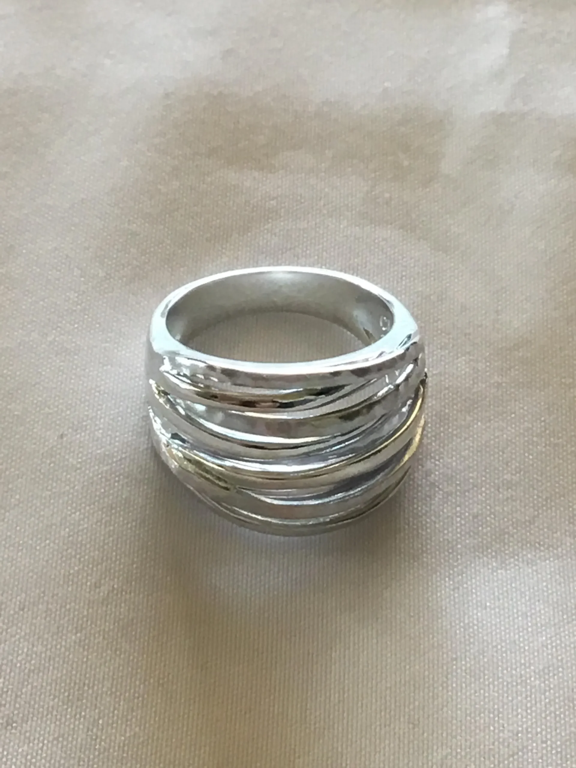 Sterling Silver Multi-Band Ring Size 7 - Image 3