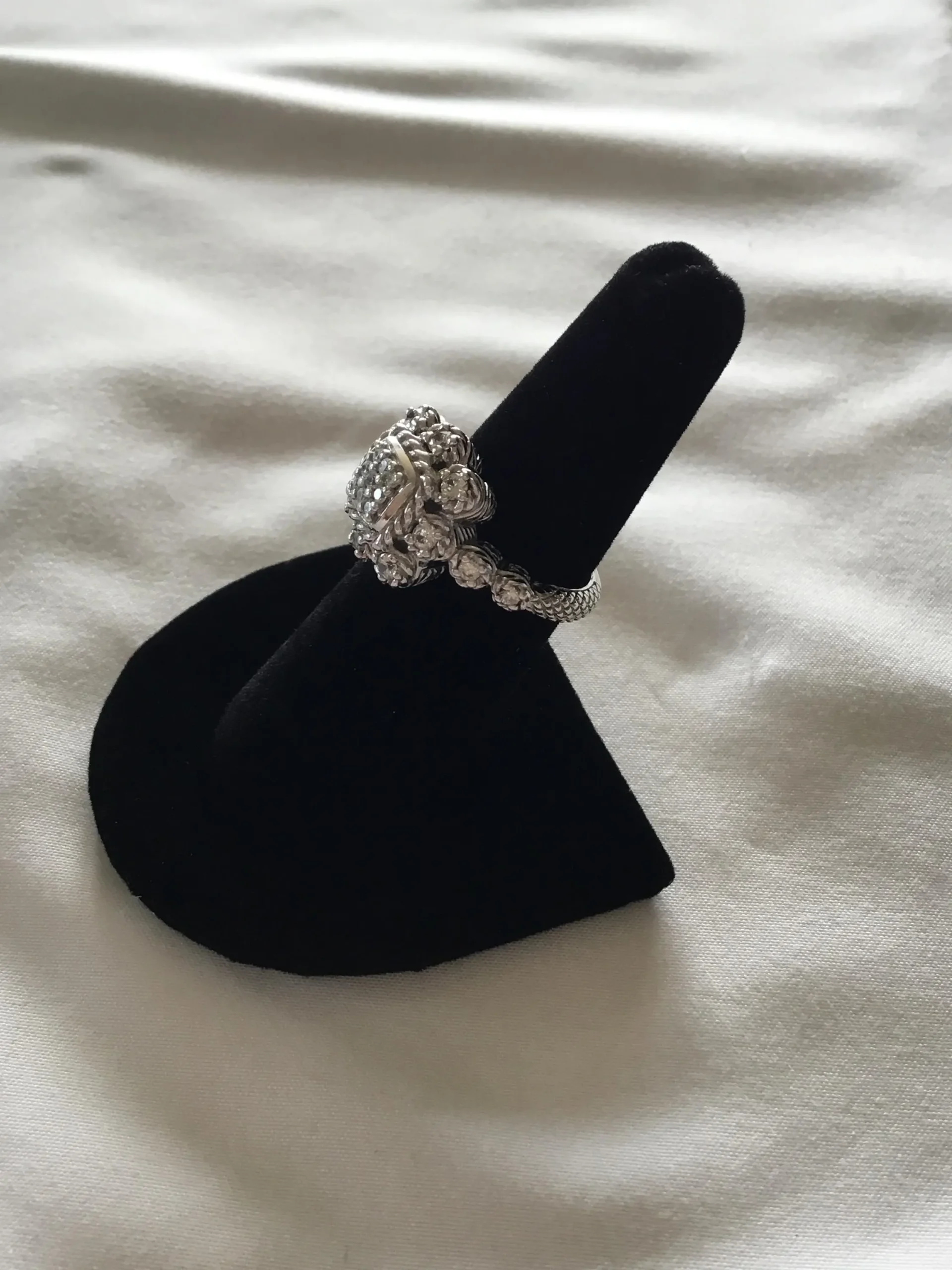 Judith Ripka Sterling Silver Ring, Size 7 - Image 5