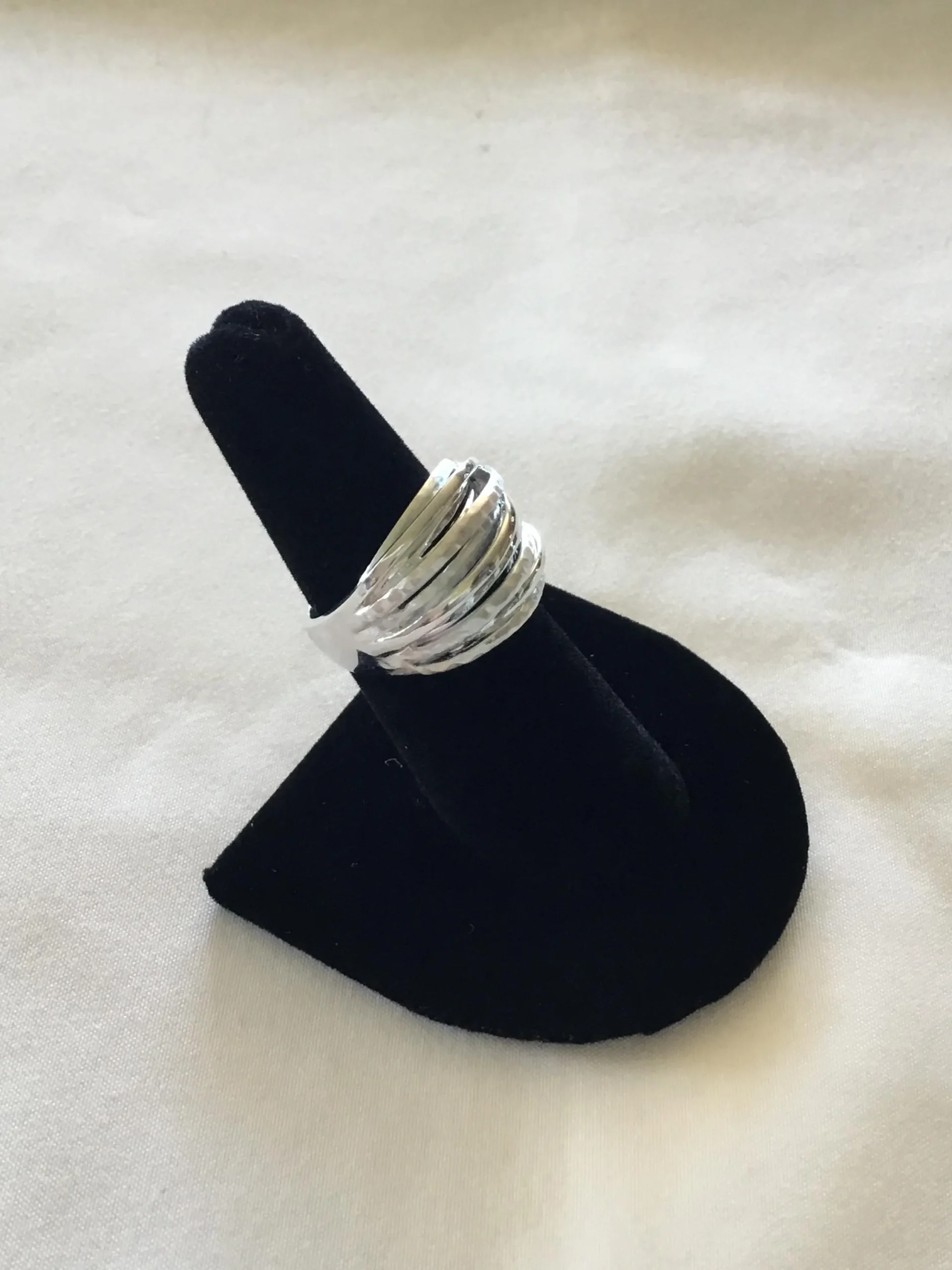 Sterling Silver Multi-Band Ring Size 7 - Image 5