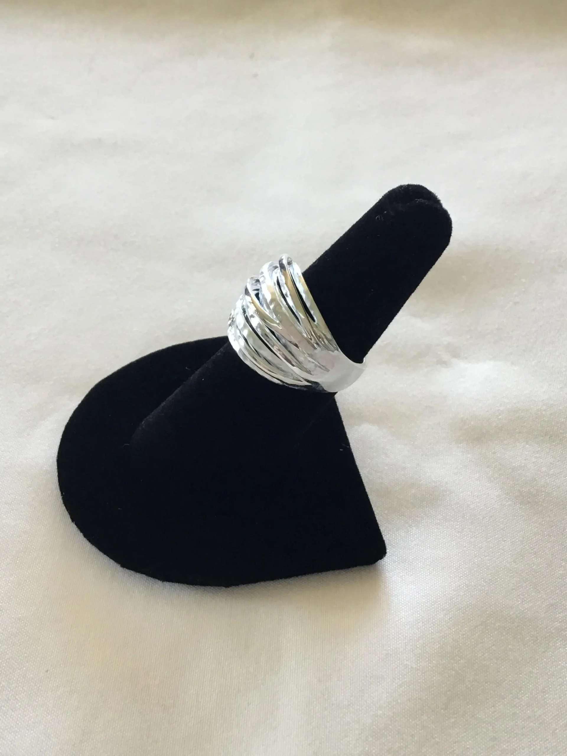 Sterling Silver Multi-Band Ring Size 7 - Image 4