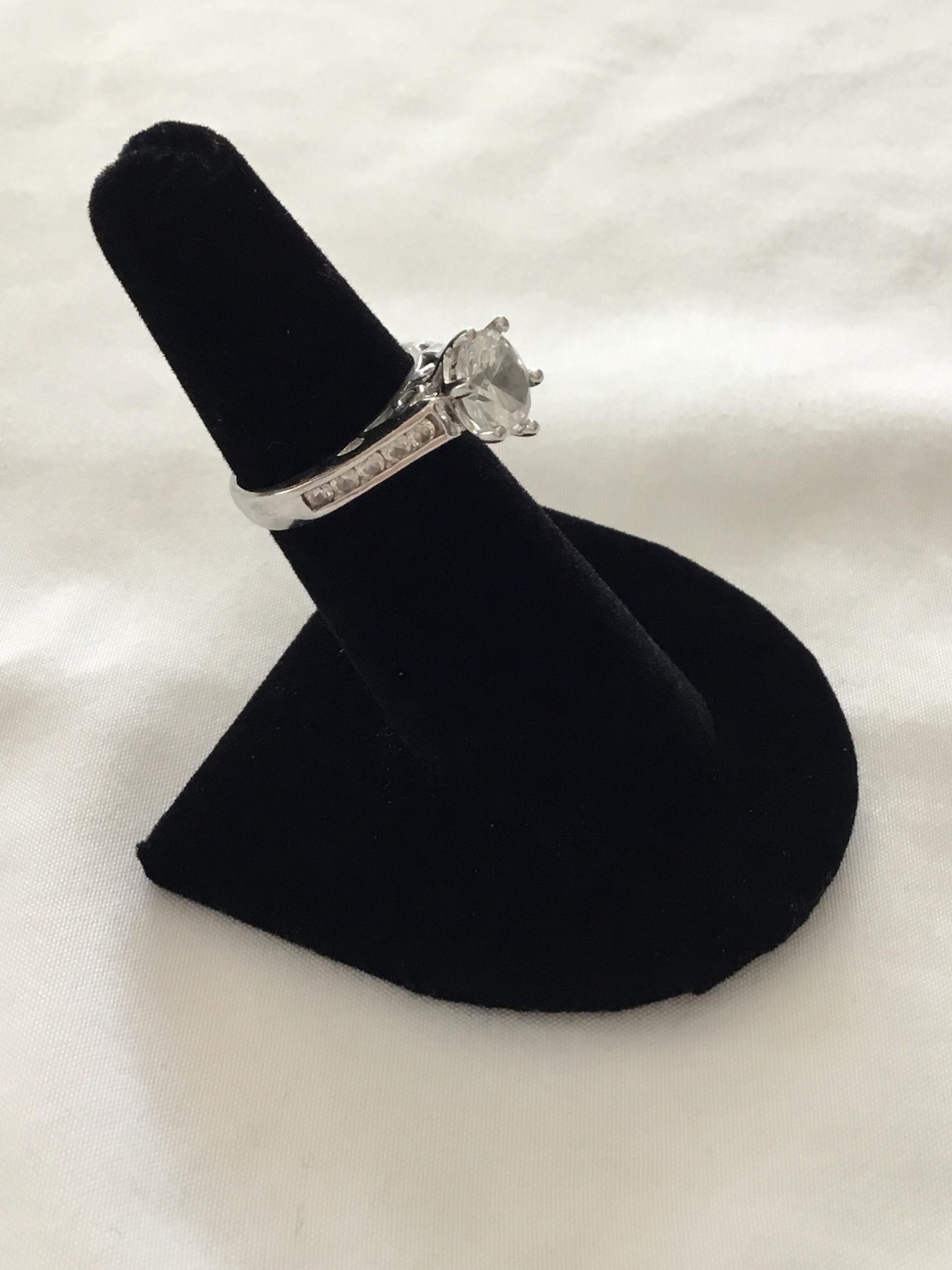 Sterling Silver CZ Ring, Size 6 - Image 5