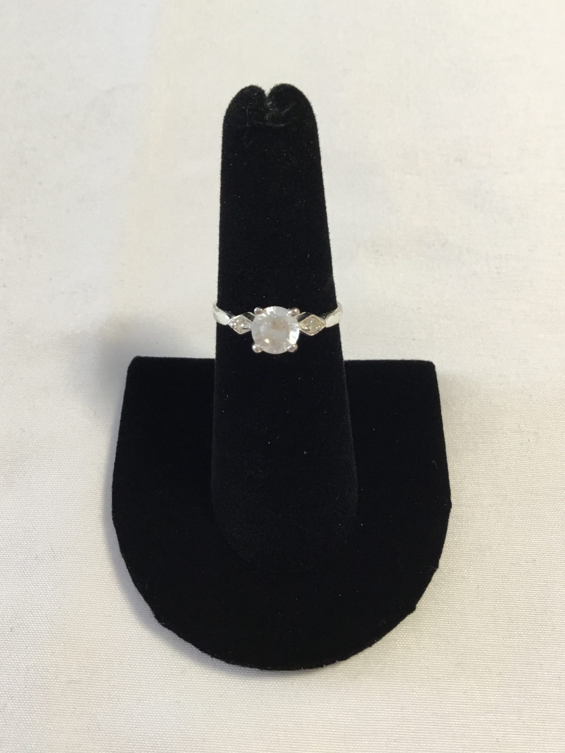 Sterling Silver CZ Ring, Size 6.5 - Image 6