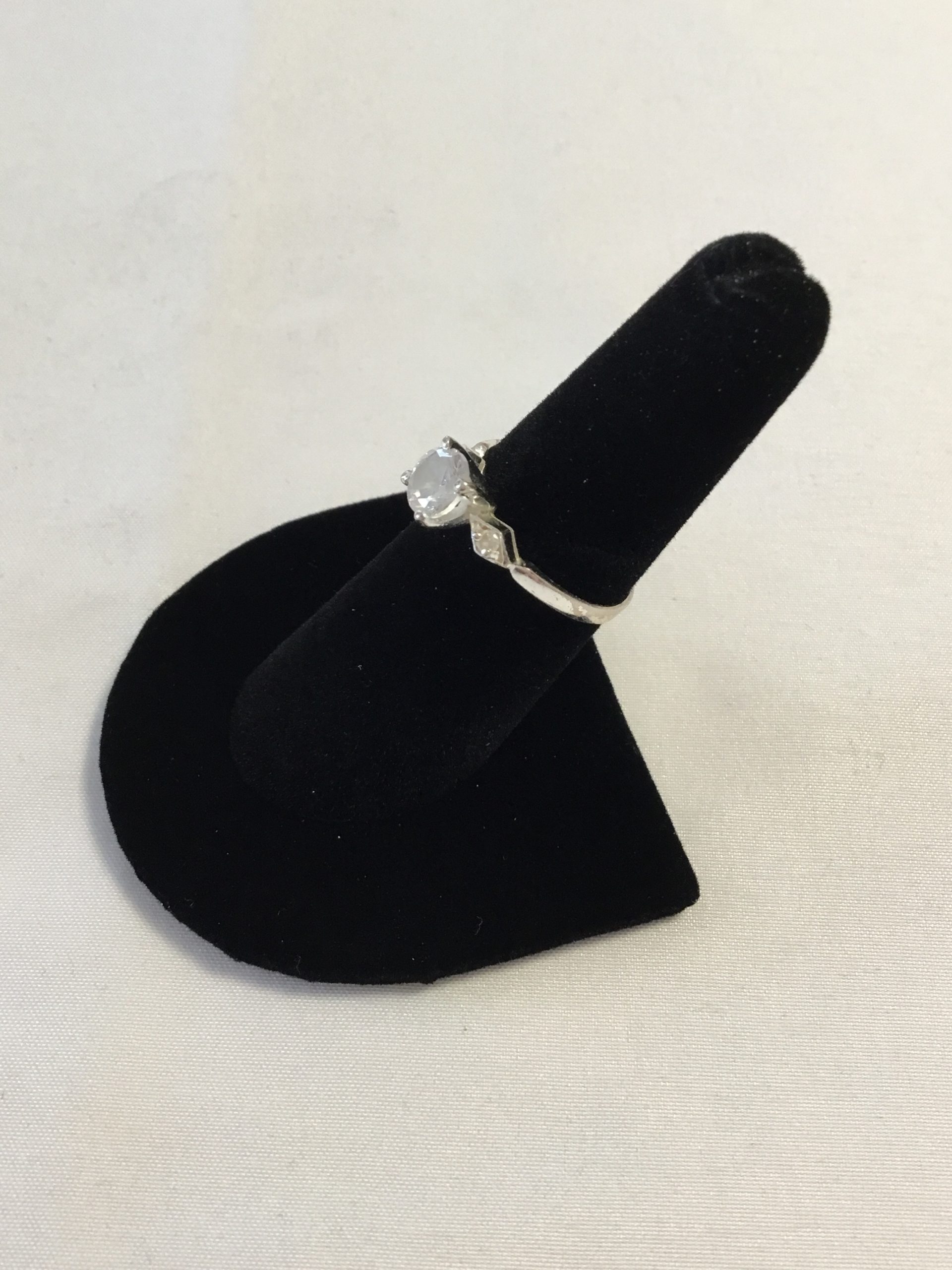 Sterling Silver CZ Ring, Size 6.5 - Image 3