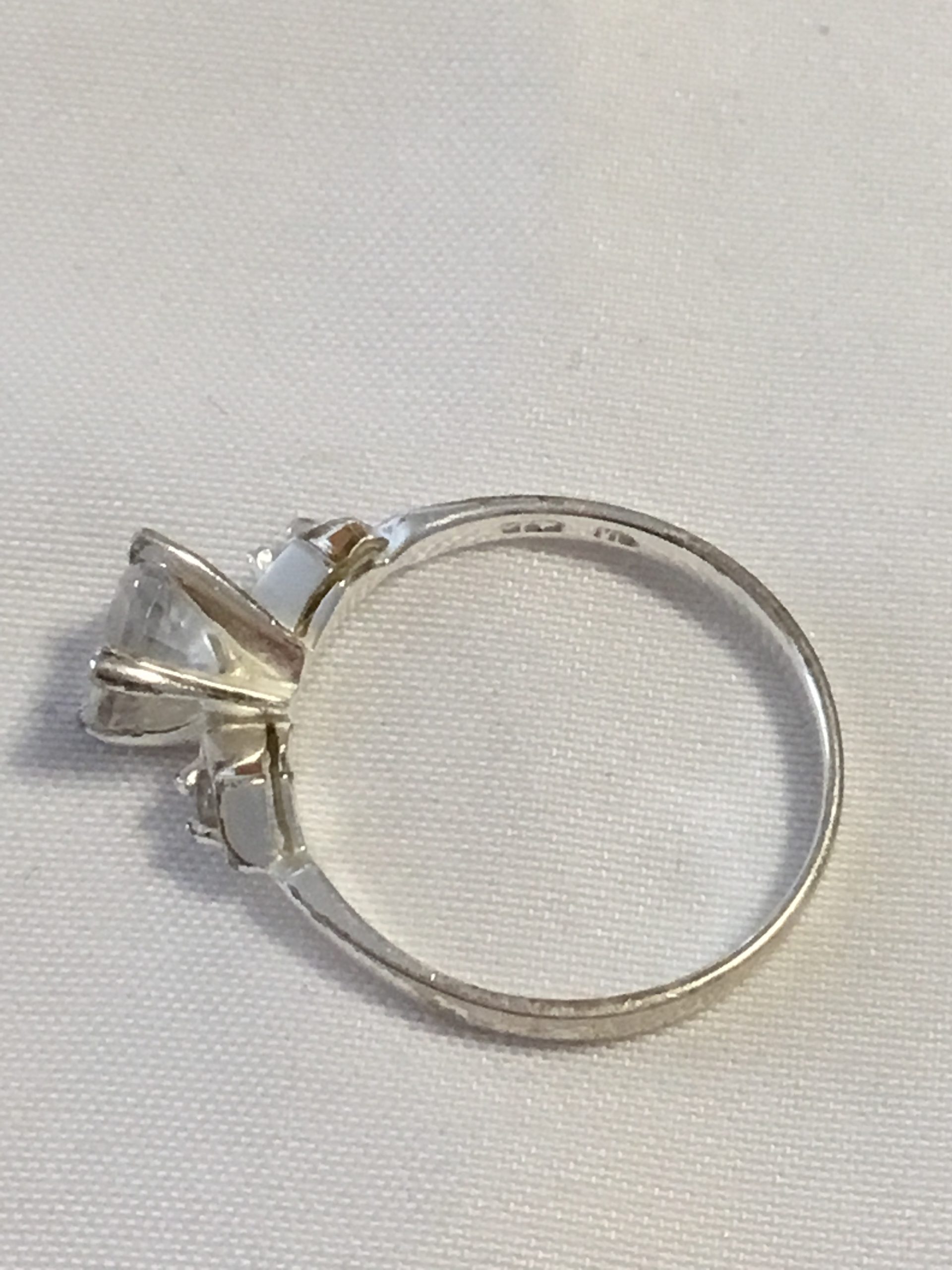 Sterling Silver CZ Ring, Size 6.5 - Image 5