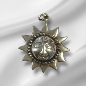 Sterling Silver Sun Pendant