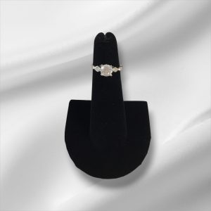 Sterling Silver CZ Size 4 Ring w/Sizer