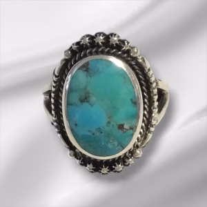 Sterling Silver Turquoise Ring Size 7