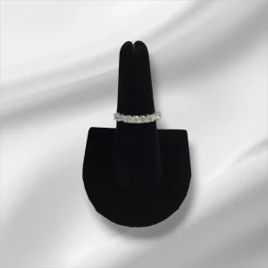 Sterling Silver Jeweled Ring Size 7