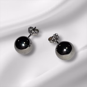 Sterling Silver 1/4" Ball Stud Earrings