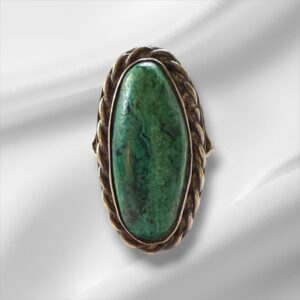 Vintage Native American Sterling Silver Turquoise Ring
