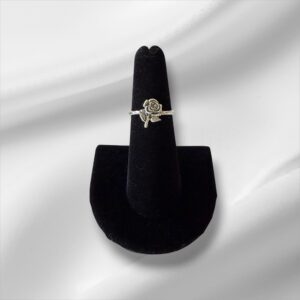 Vintage Sterling Silver Flower Ring, Size 6