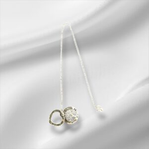Sterling Silver Necklace w/2 Charms 18"