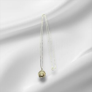 Sterling Silver Necklace w/Cat Pendant 18"